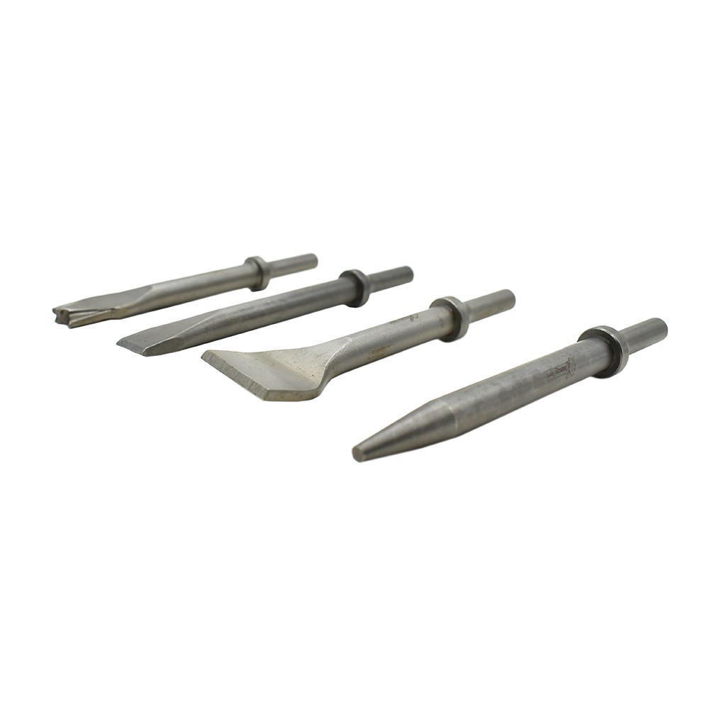 SC774C - 4 Piece Round Shank Collar Chisel Set