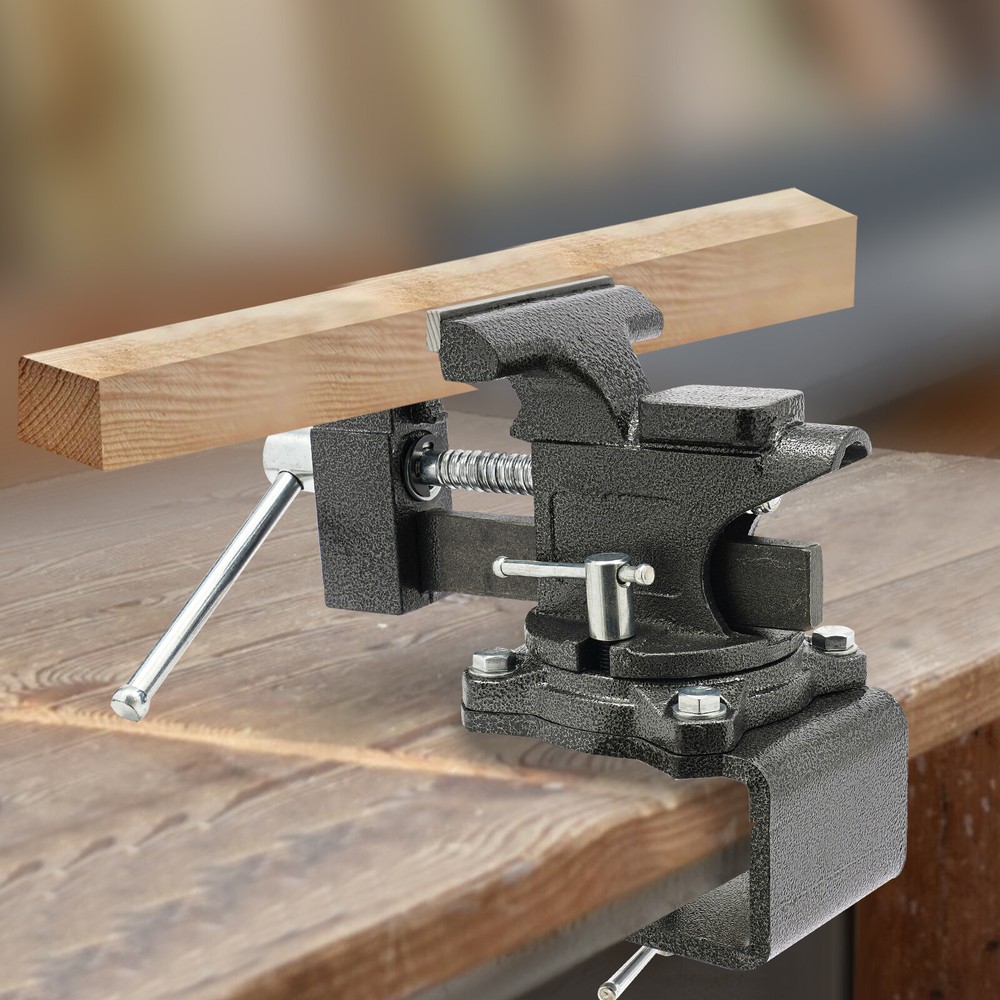 4.5" Bench Vise, Table Vise For Workbench, Multi-Purpose Heavy Duty Bench Vise