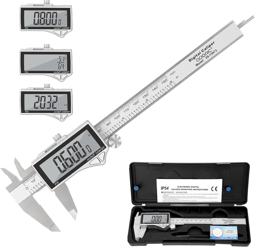 Multi-Mode 0-6'' Digital Caliper - Precision Measuring Tool for DIY Projects