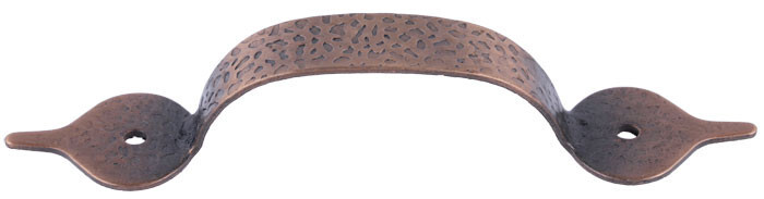 (5 Pack) 3-1/4 inch Pull Antique Hammered Copper
