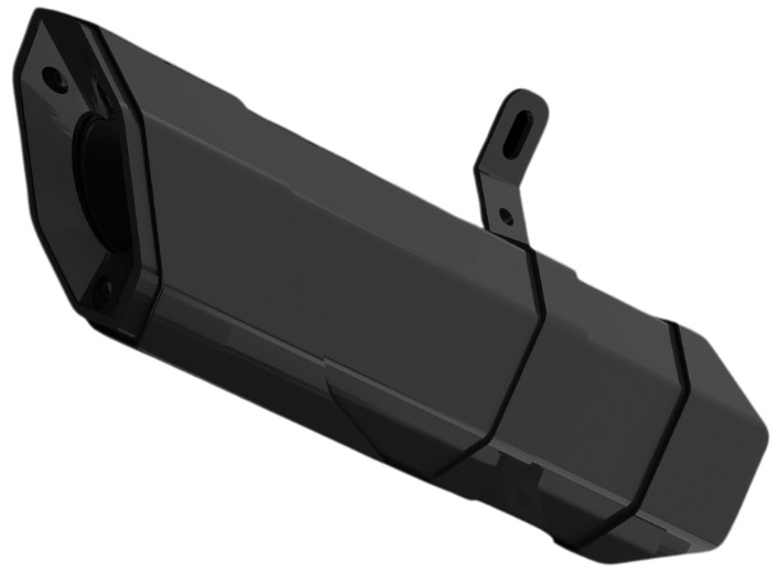 BARREL EXHAUST (Black) for TRIUMPH SCRAMBLER 400 X