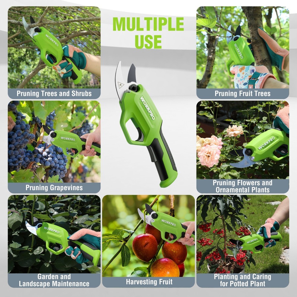 7.2V Battery Powered Electric Garden Scissors Pruning Shear Cordless Tree Pruner