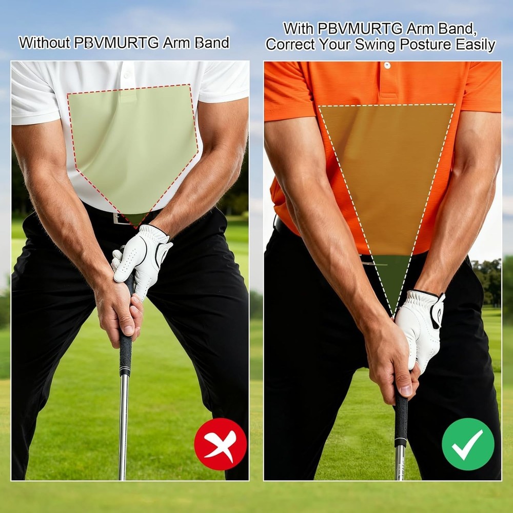 Golf Swing Training Aid with Instructions for use，Swing Correcting Arm