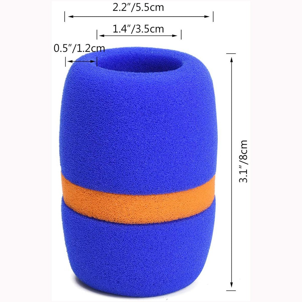10 Pack Thick Microphone Windscreen Sponge Foam mic Sock for Sennheiser wireless