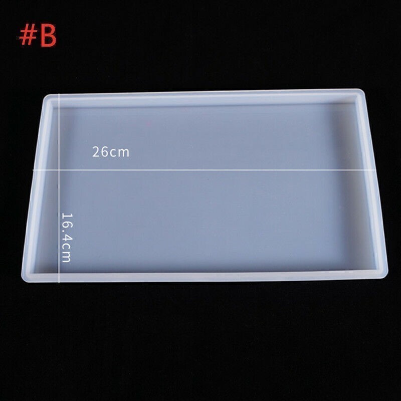 USA Rectangular Coaster Mold Resin Epoxy Casting Silicone Fruit Tray Mould Tools