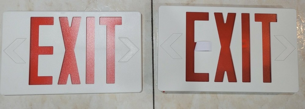 LED EXIT LIGHTING FIXTURE UNIVERSAL SINGLE OR DOUBLE FACE CONFIGURATION