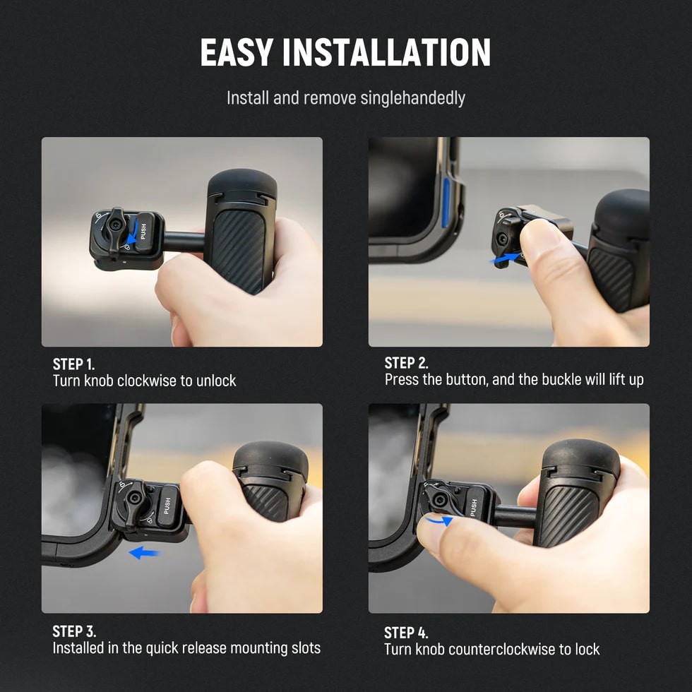 NEEWER Quick Release Phone Cage Side Handle