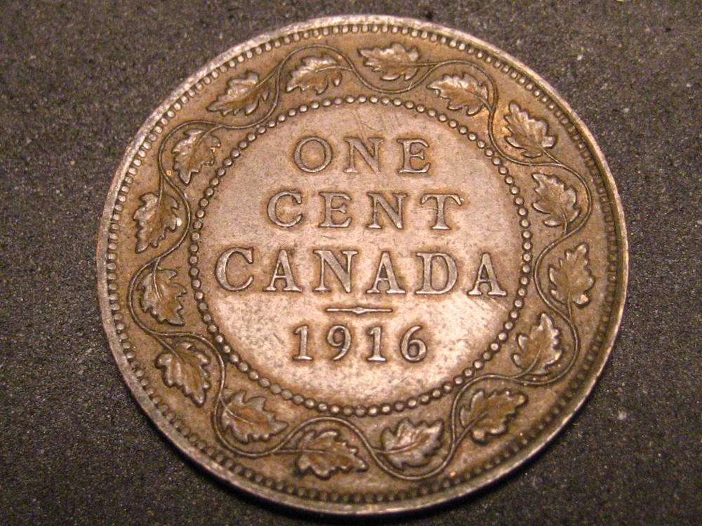 1916 Canadian Large Cent