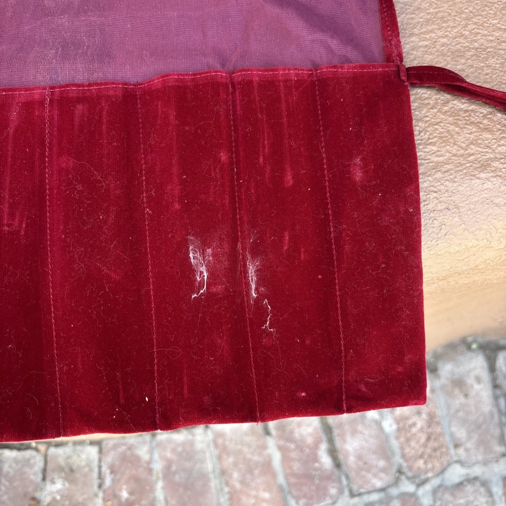 Tuning Fork For Chakras Case Red Velvet Material With Tye