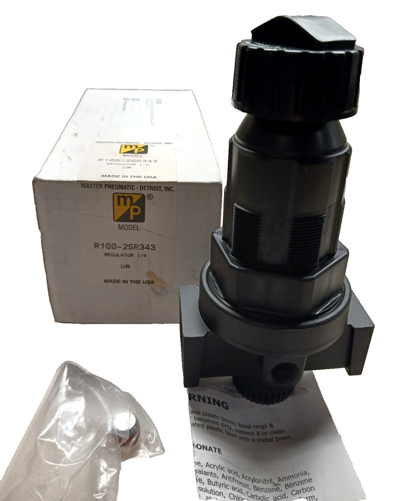NEW MASTER PNEUMATICS REGULATOR 1/4" NPT  R100-2SR343