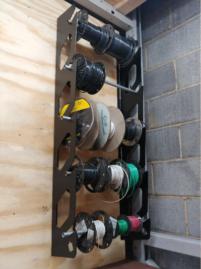 9" Spool Shop Tool Organizer Wire Cable Vinyl Paper Rolls