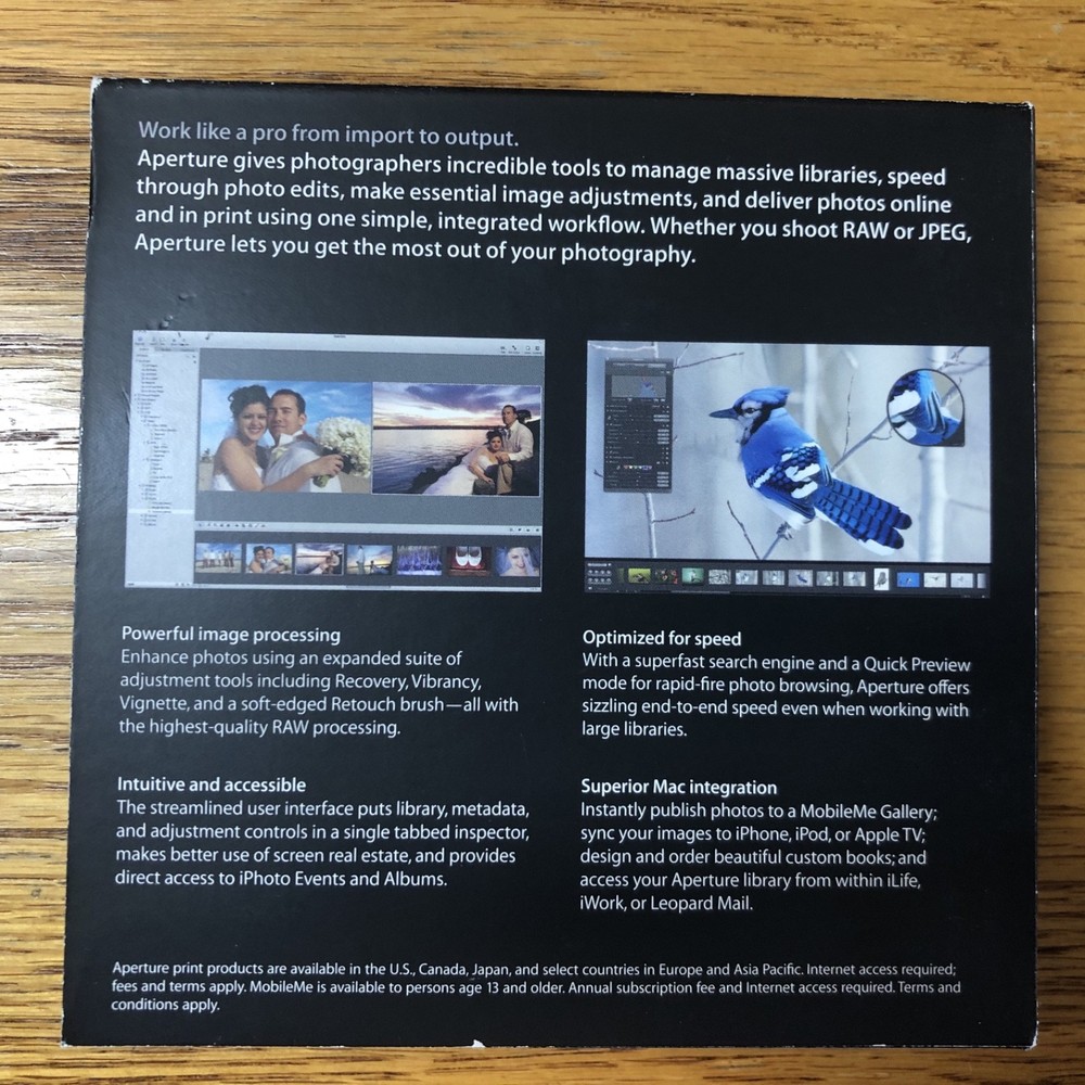 Apple Aperture 2 / Macintosh Computer Software