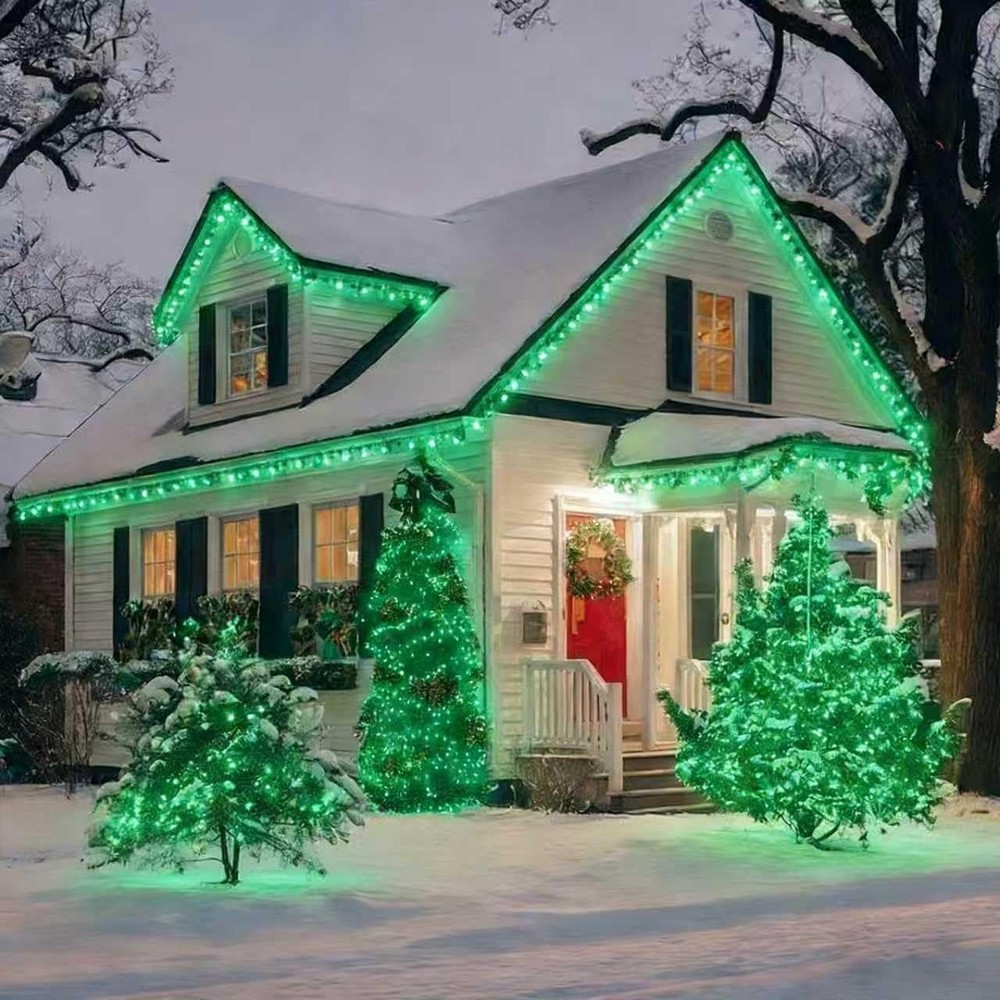 St. Patrick's Day Mini String Lights, Super-Bright Extendable Green Chr