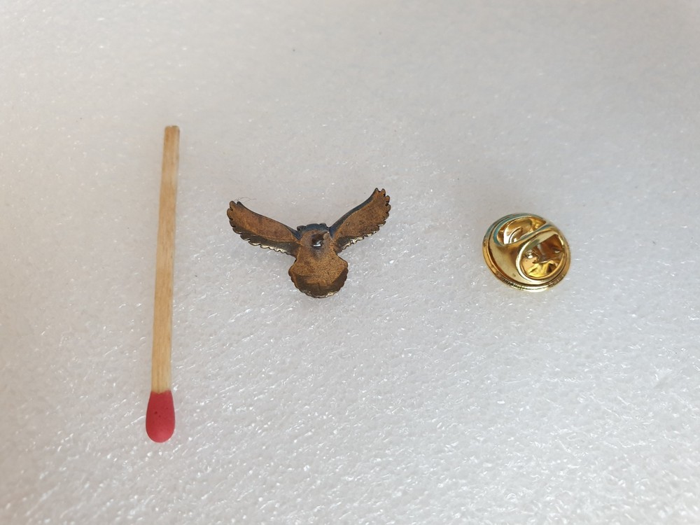 Pin. Badge. OWL. Eagle Owl.