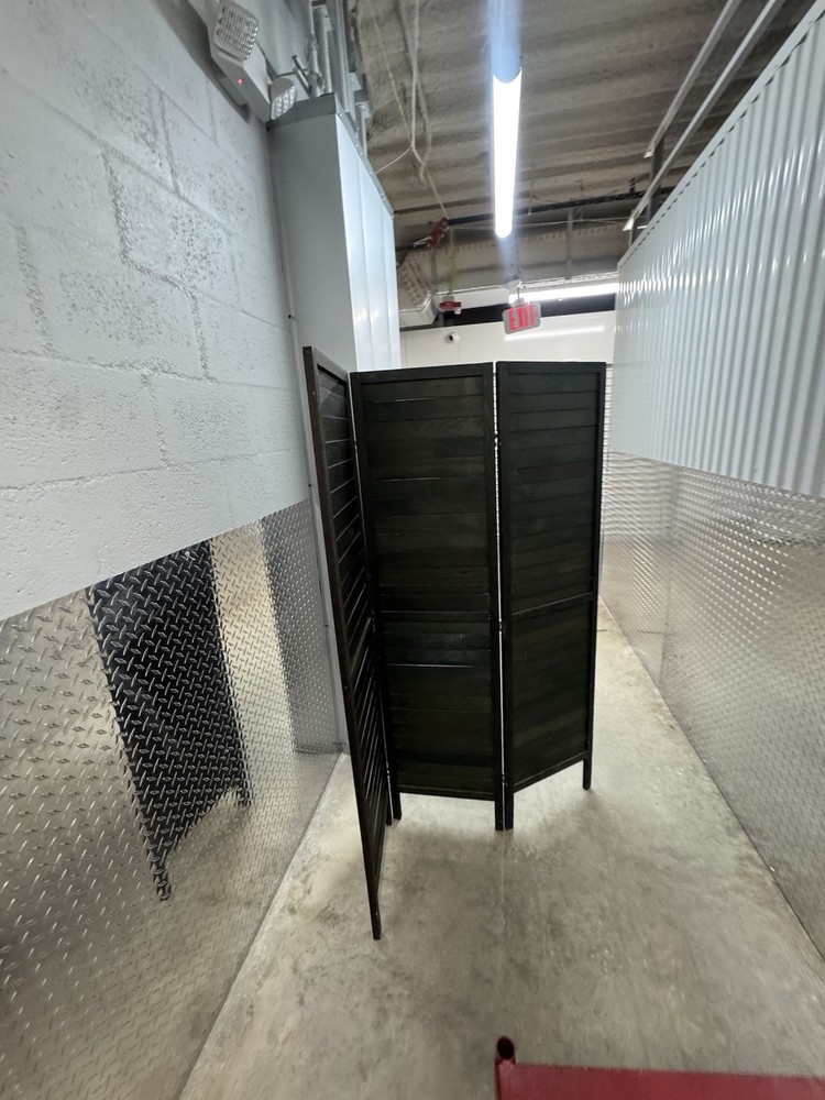 3 Panel Wood Room Divider  Tall Folding Privacy Screen Louvered Partition