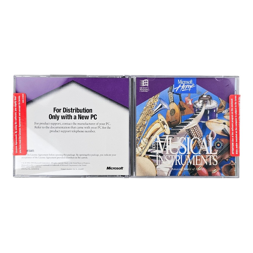 Microsoft Musical Instruments (CD Windows 1990's) Microsoft Home - Windows 95