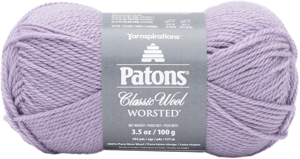 Patons Classic Wool Yarn Lavender