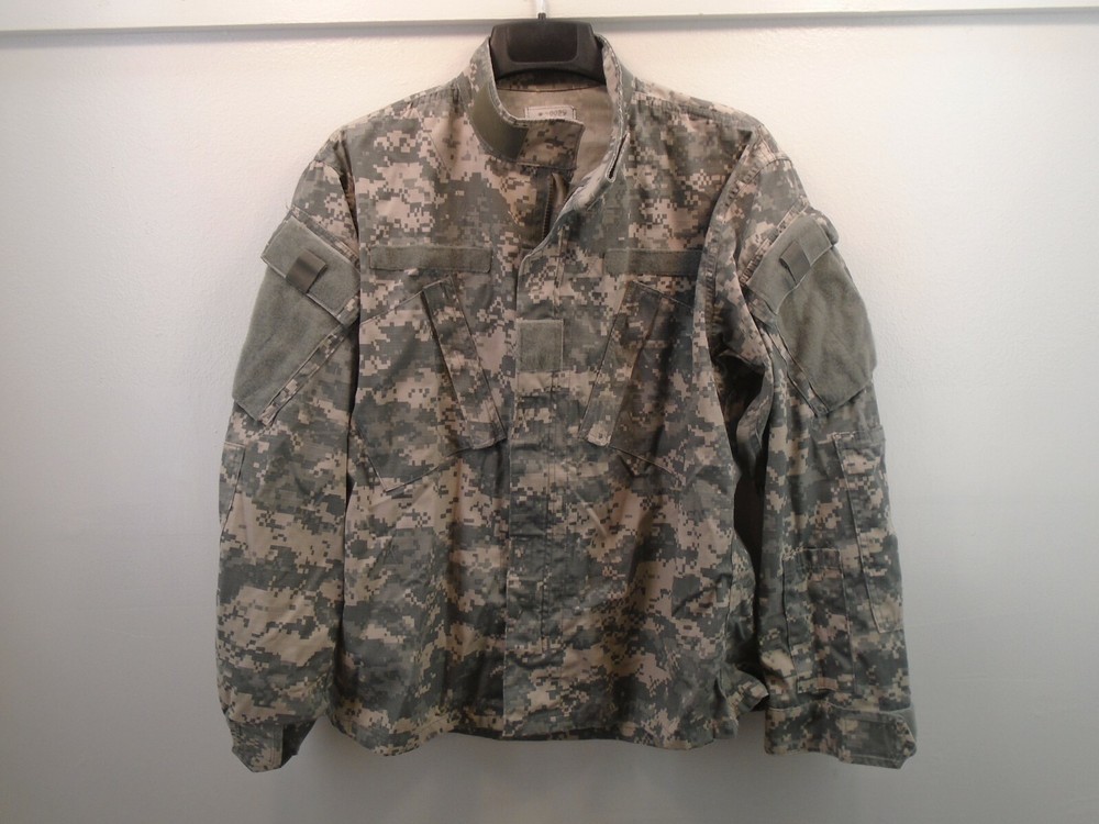 USGI US Army Combat Uniform ACU Coat Shirt Wind Resistant Medium Short 2003 63-G