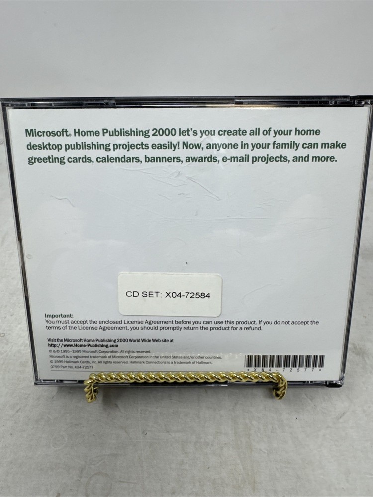 Microsoft Home Publishing 2000 - 3 Disc Set - Genuine CD-ROM discs very Clean