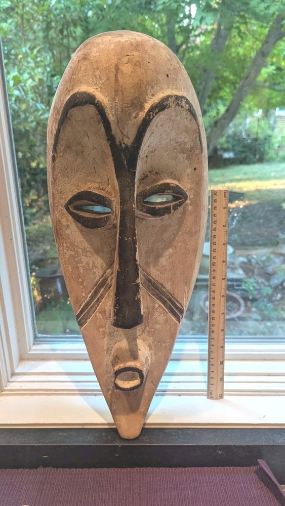 Authentic Mask From Gabon Handmade Wall Decor Traditional African