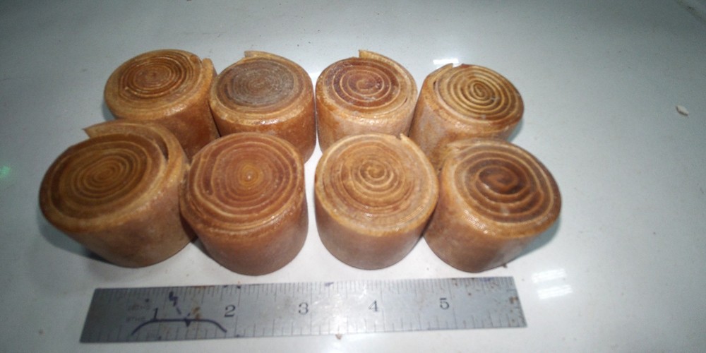 Rawhide Hammer Faces 1.5" Diameter (8) PC.