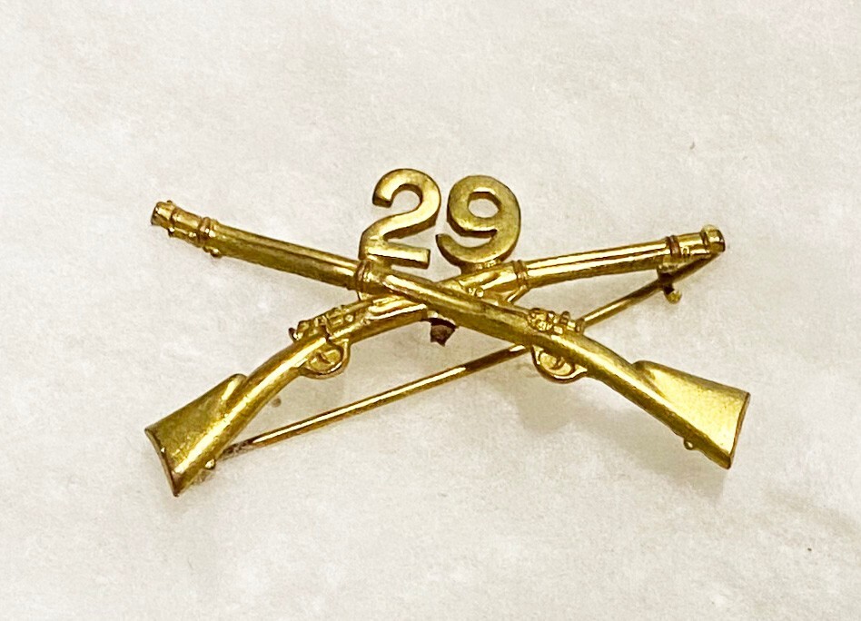 Pre-WWI 29th Infantry Collar Device