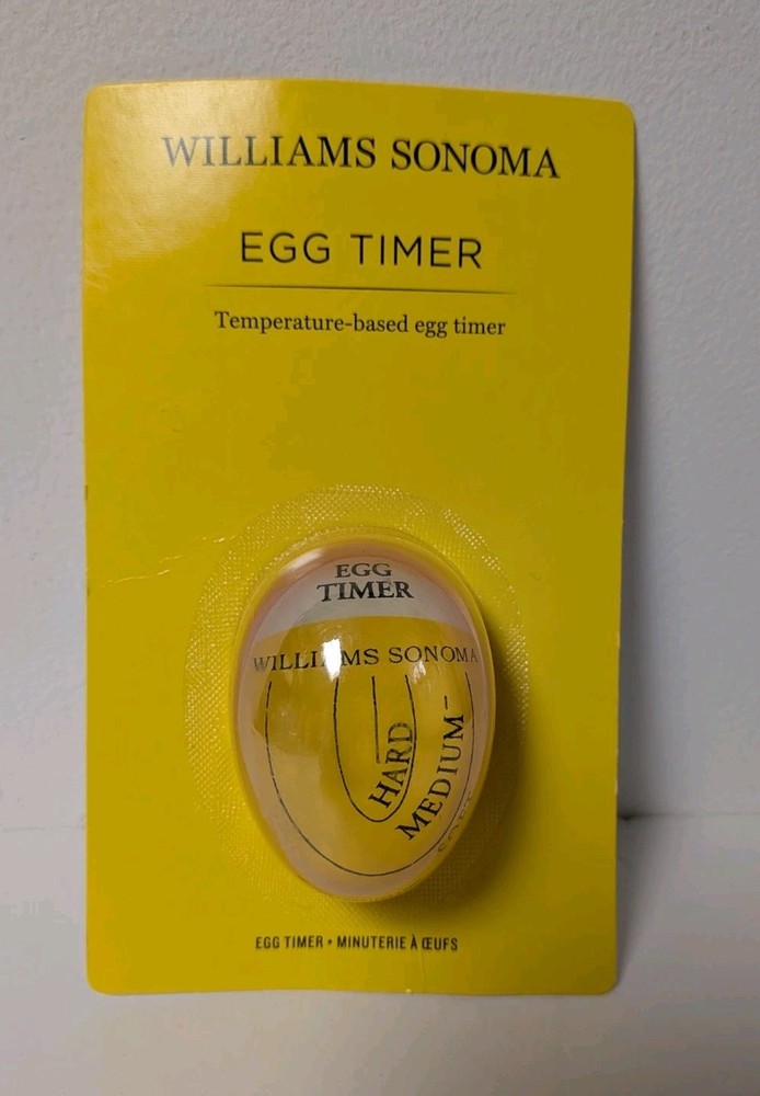 Williams Sonoma Temperature-Based Egg Timer For Soft To Hard Boiled New NIP