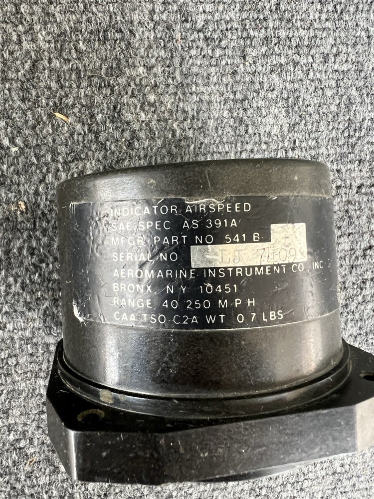 AIRCRAFT 40-250 MPH AIRSPEED INDICATOR