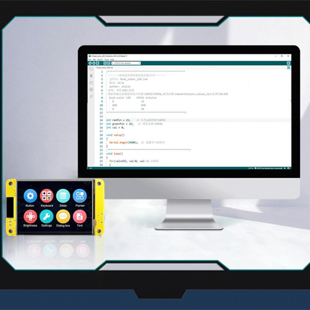 2.8" Display Screen ESP32 WiFi&Bluetooth Module Development Board For Arduino