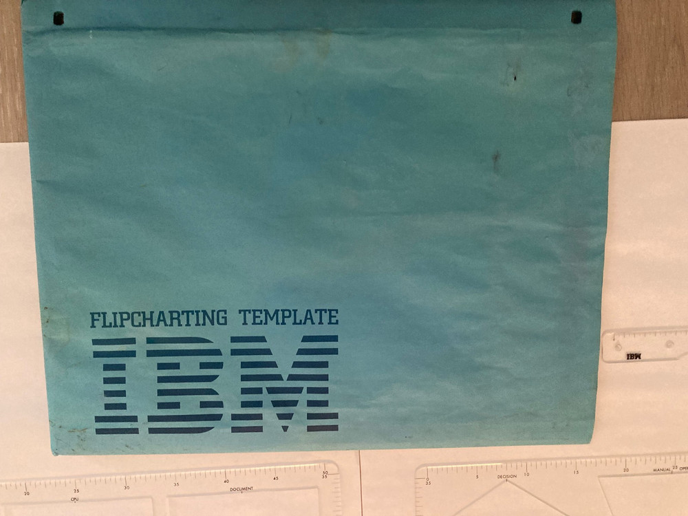 IBM FlipChart Flowchart Templates 2 Templates (Over 20" x14"), Envelope, Ruler