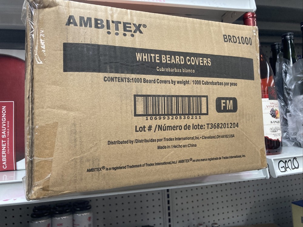 Case Ambitex White beard covers 1000 BRD1000