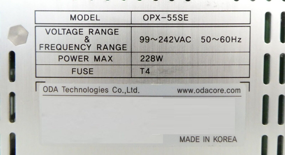 ODA Technologies OPX-55SE Programmable DC Power Supply Working Surplus