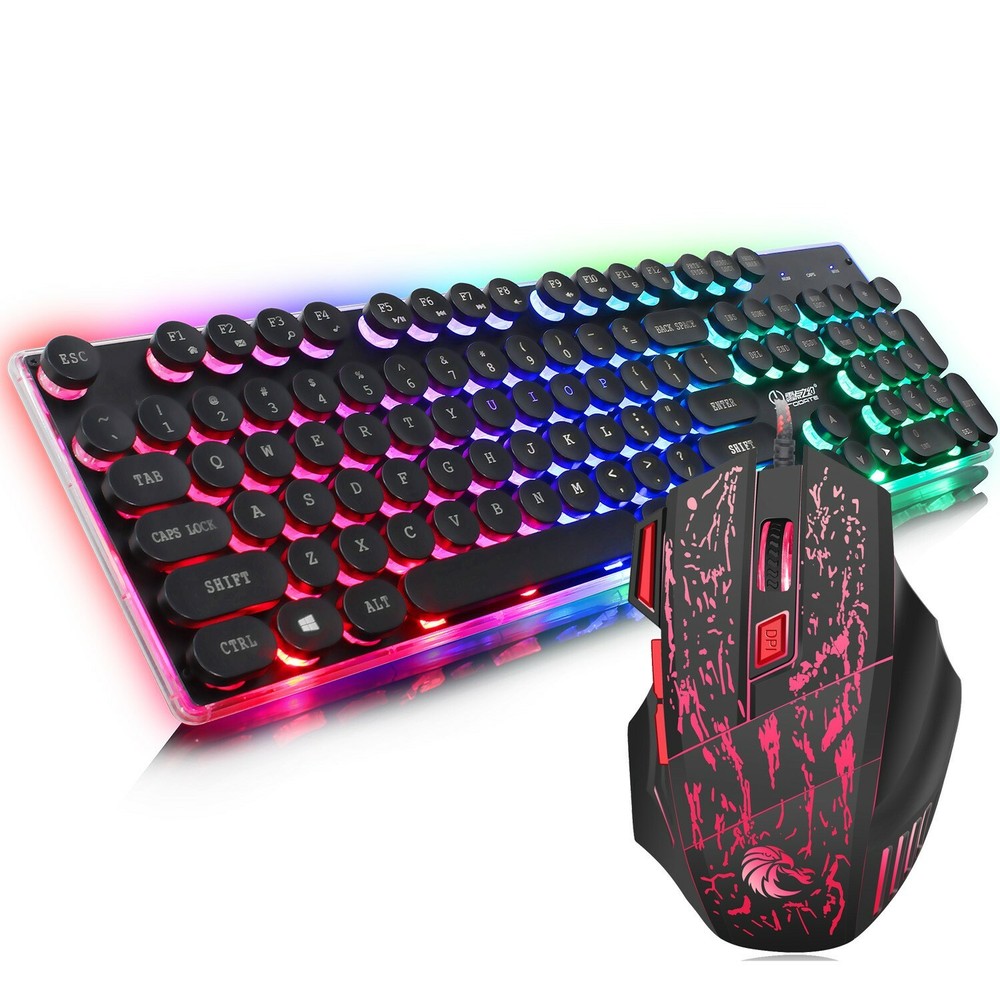 X2 Pro Computer Video Gaming PC Keyboard Game Panel Keypad LED + Color DPI Mouse