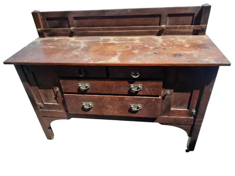 Stickley 20th Century Quaint Brothers Buffet Sideboard with Brass Draw-Pulls