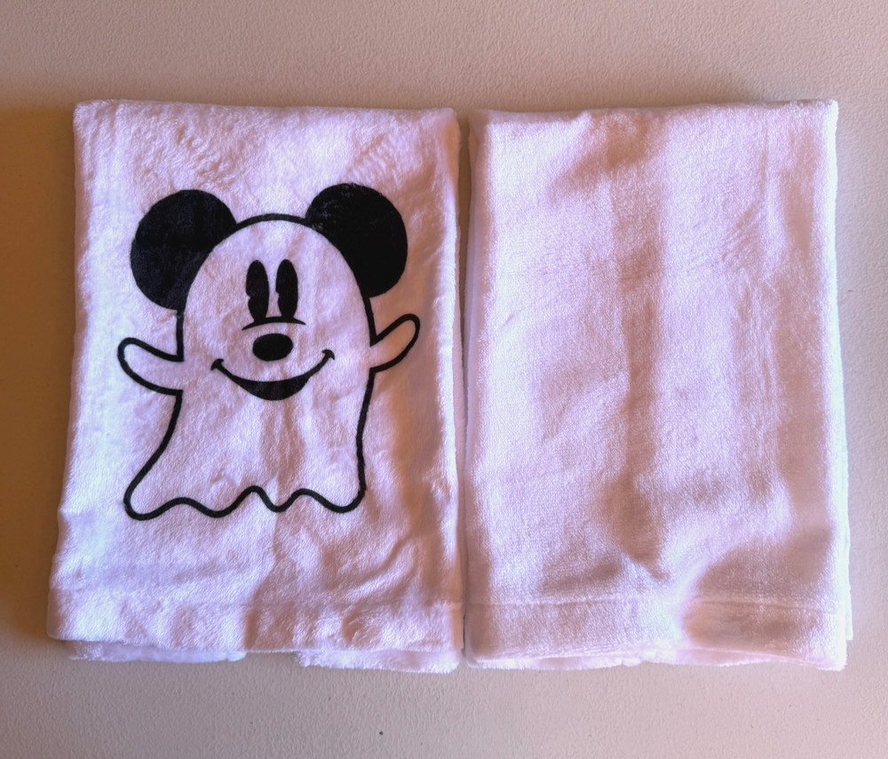 Mickey & Minnie Mouse Ghost Halloween Hand Towels