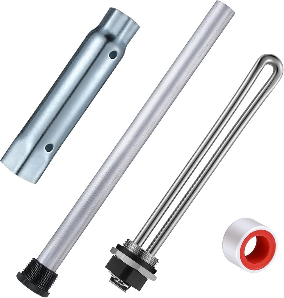 4 Pieces RV Water Heater Elements Include 1 Anode Rod 1 Electric Heater Element