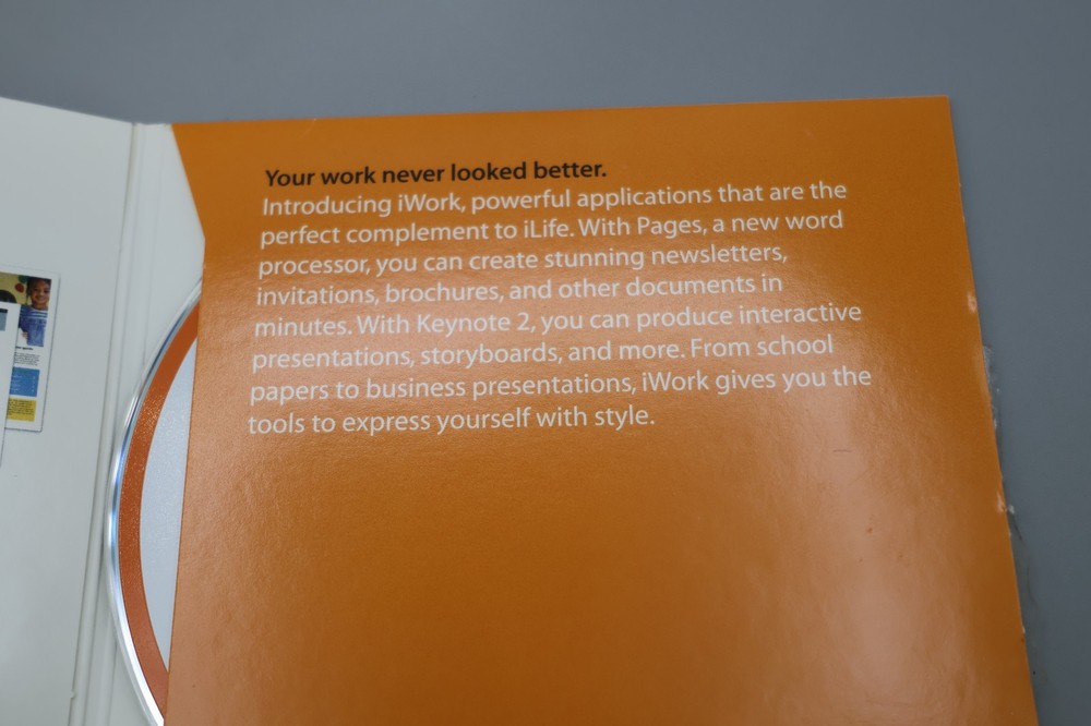 2005 iWork 05 Mac Macintosh 1.0.1 Install Office Software Disc CD ONLY