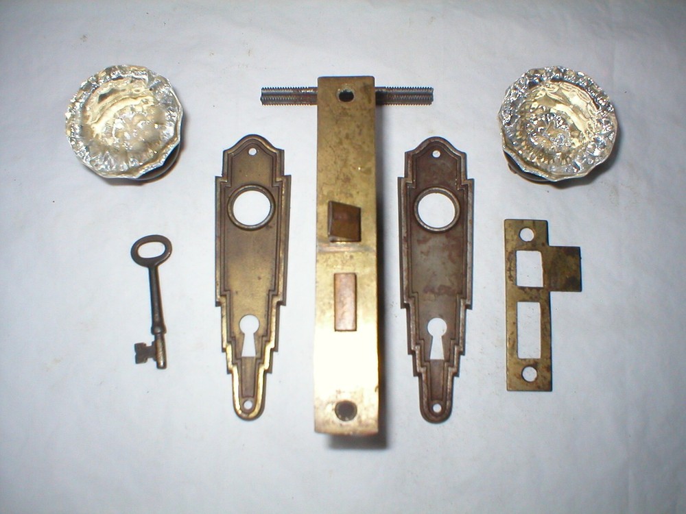 Antique Art Deco Era Door Hardware