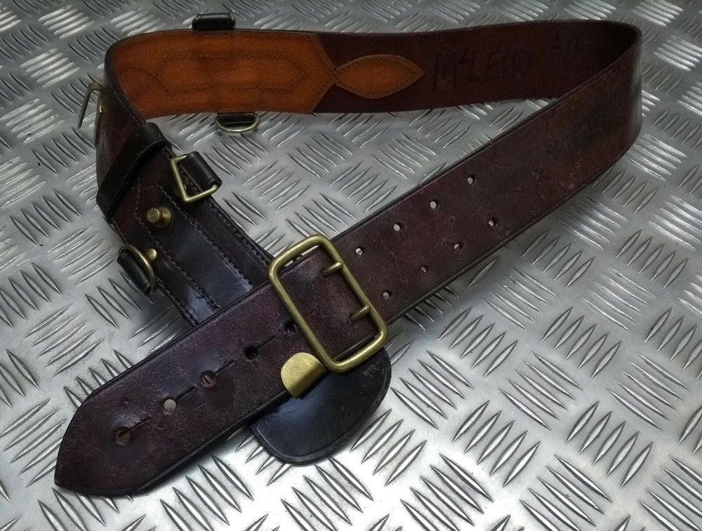 Sam Browne Belt Old Pattern British Made Army Issue No Shoulder Strap GST256