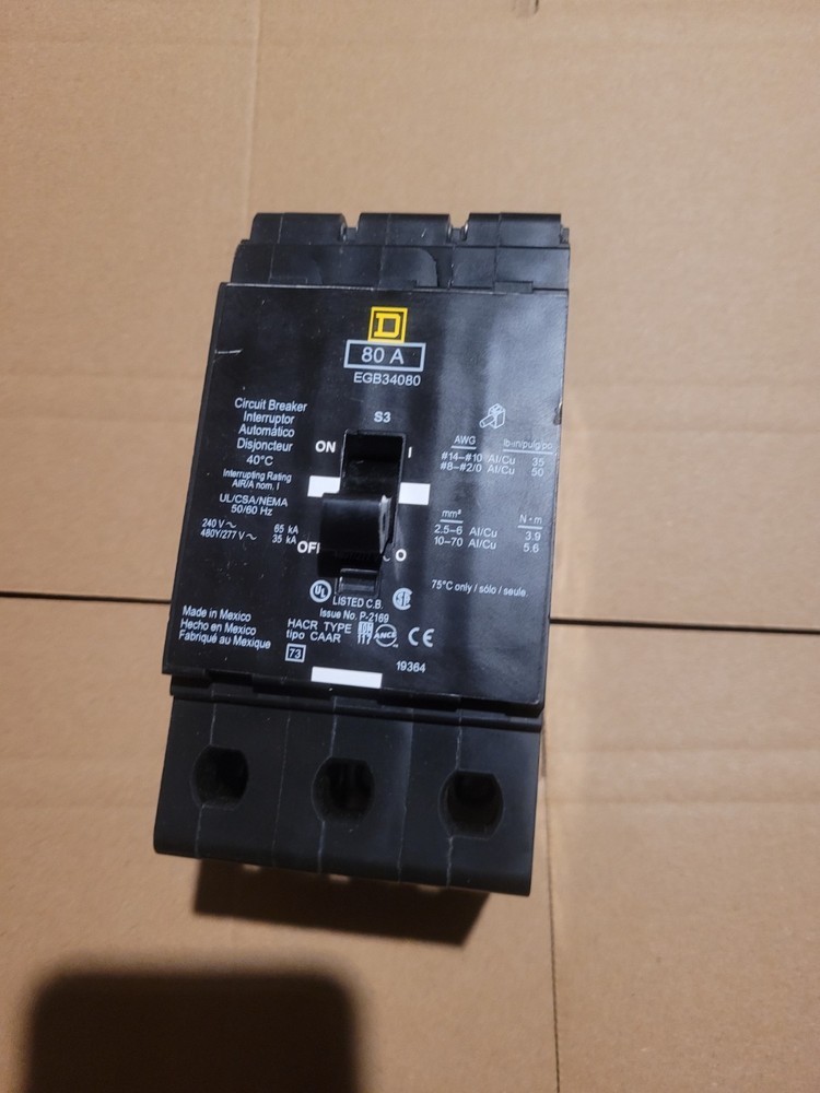 Square D EJB34080 Mini Circuit Breaker