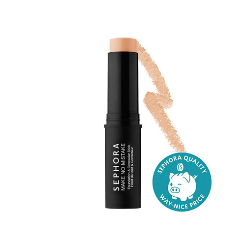 Sephora Make No Mistake Foundation & Concealer Stick SIZE 0.41 oz -7 MAPLE