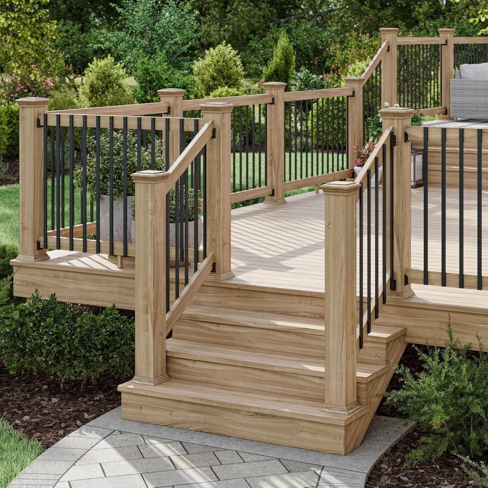 Deckorators 40" Traditional Aluminum Deck Baluster - Black (10 Pack)