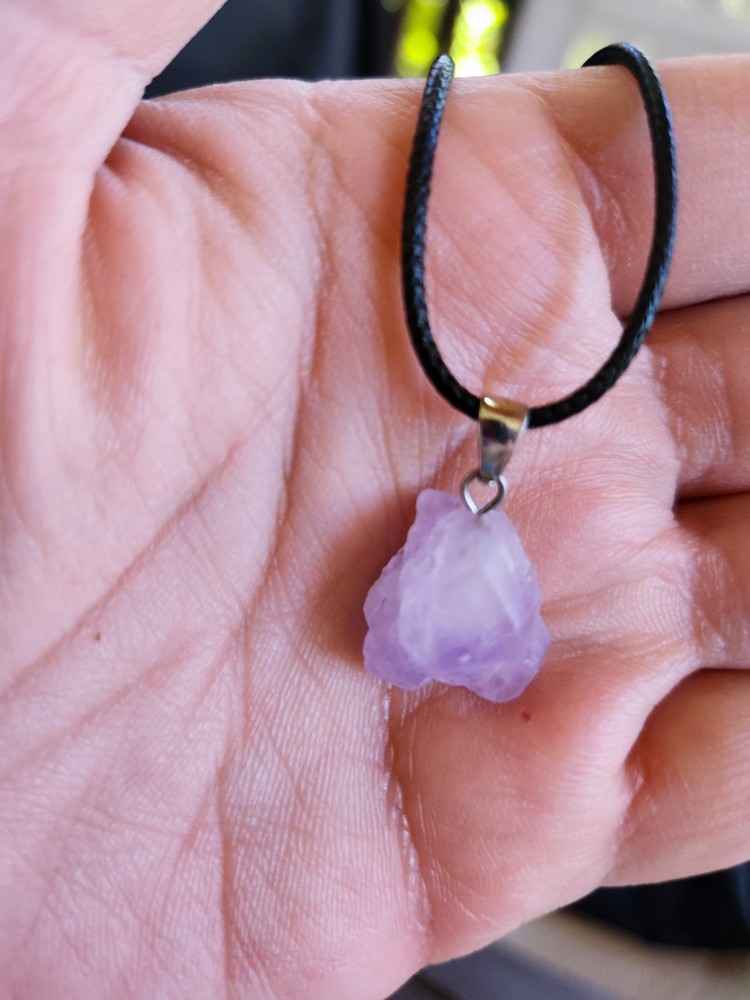 Raw Amethyst Pendant