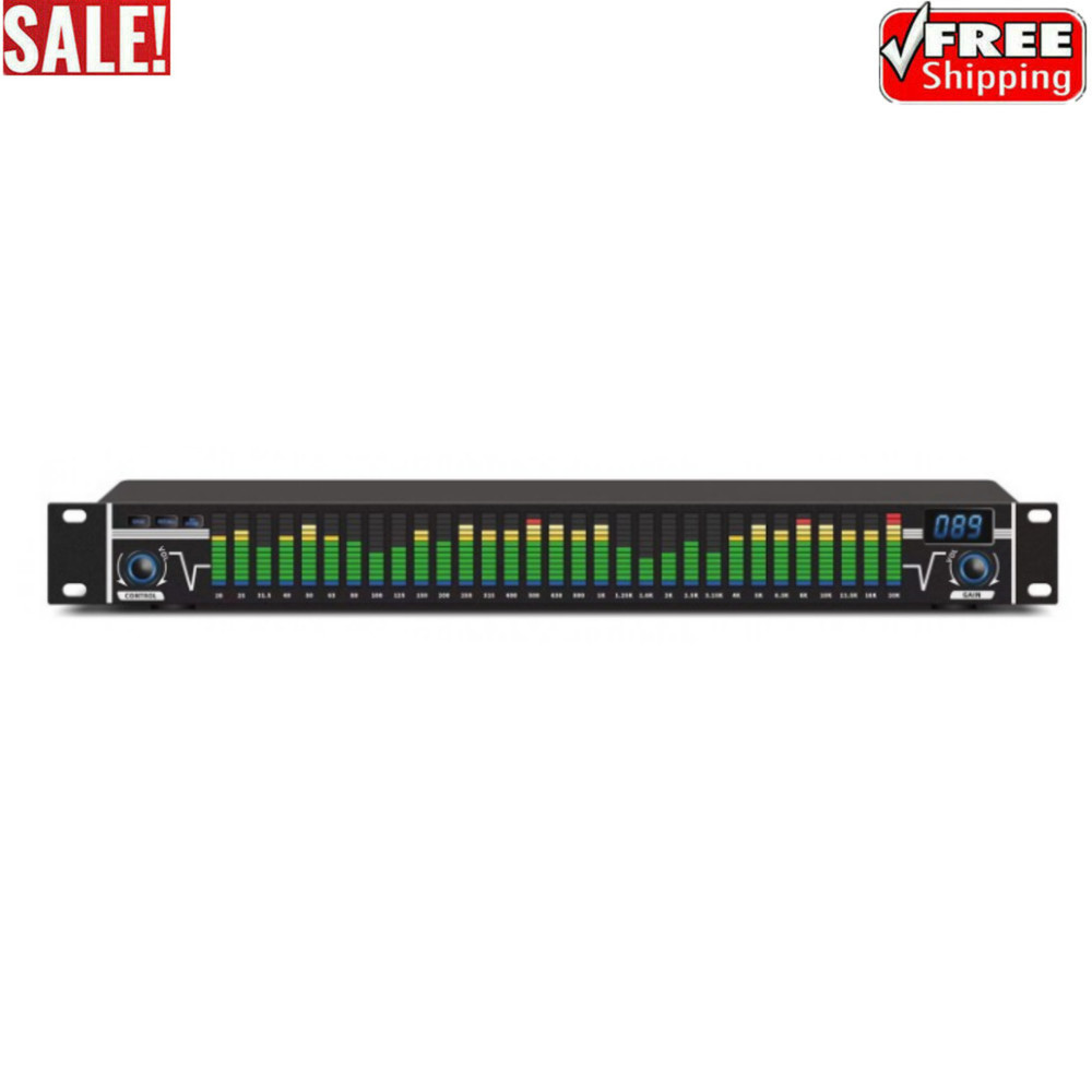 EQ-A31 31 Band Equalizer Digital Equalizer for Stage Home Karaoke Studio Uses