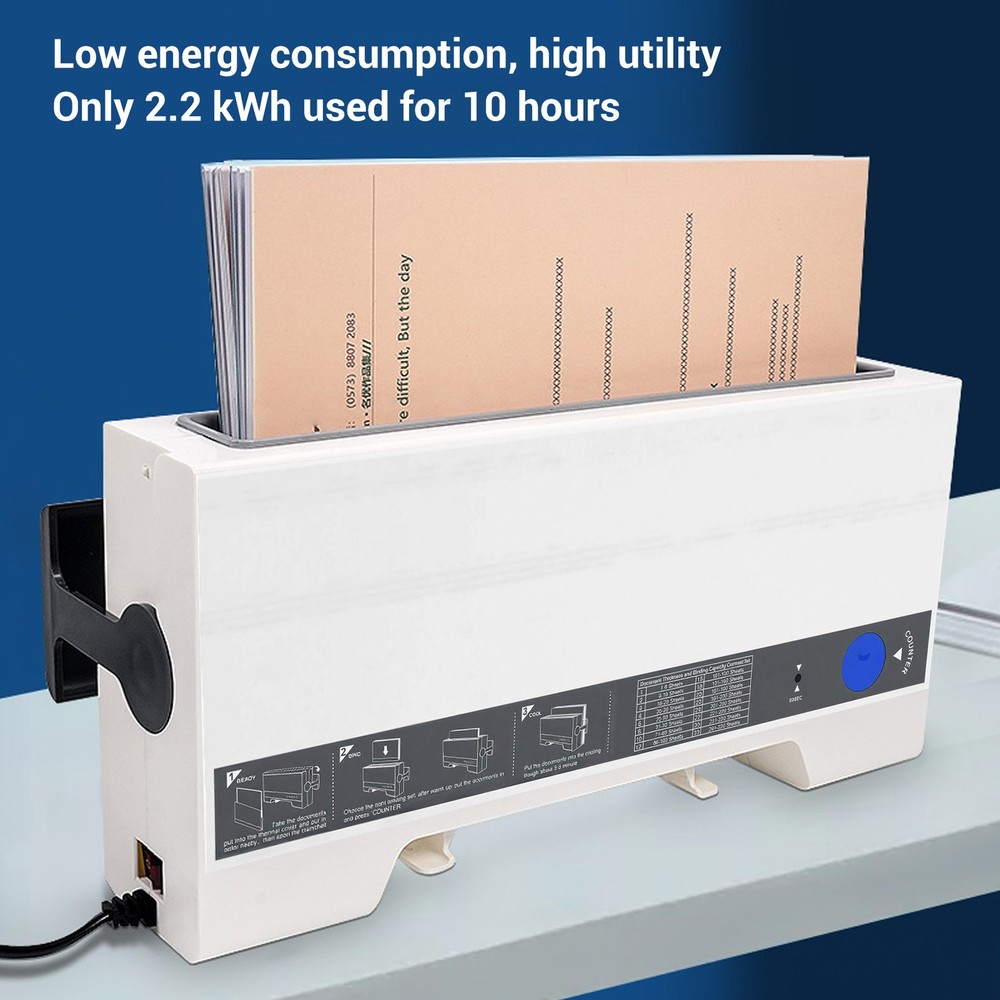 2-Thermal Binding Machine 280 Sheets Capacity Book Binder For A4 A5 Paper