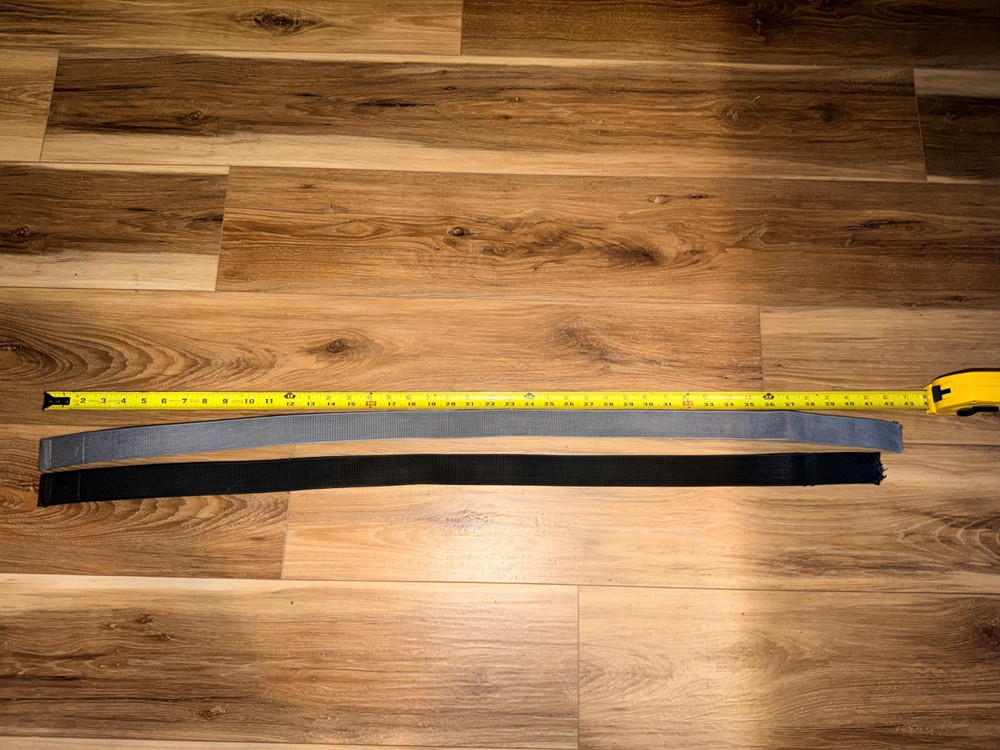 Titanium Ti Hook Elements EDC Belt single layer black webbing Carbon Tactics