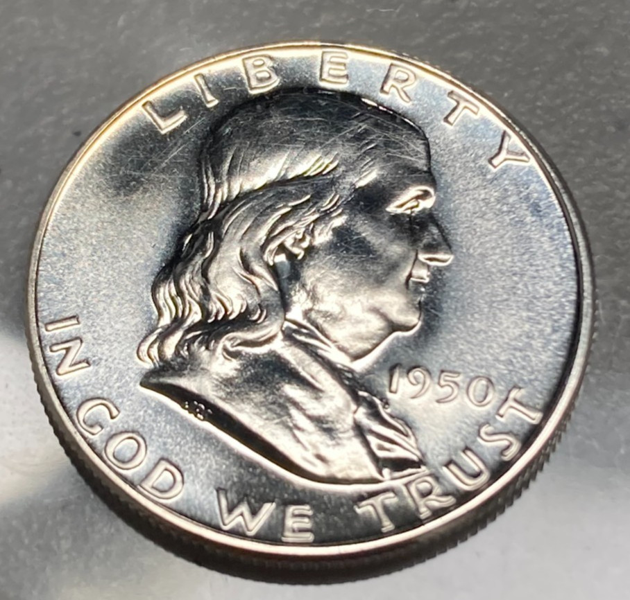 1950 Proof Franklin Silver 50¢ MMM #27