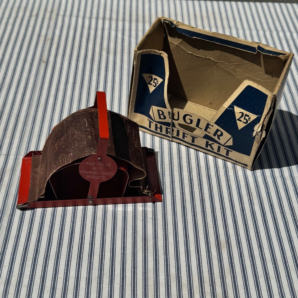 Vintage Bugler Cigarette Rolling Machine Bugler Thrift Kit With Original Box