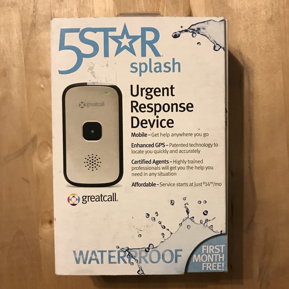 GreatCall (5STAR3-DIR-SLV) Urgent Response One-touch Waterproof Device - Silver