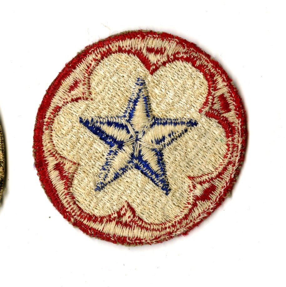 Army Service Forces White Back Patch WWII Vintage